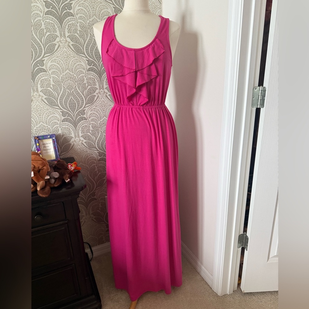 Mossimo Supply Co. Fuchsia Sleeveless Maxi Dress